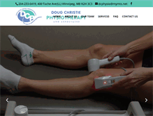 Tablet Screenshot of dougchristiephysiotherapy.com